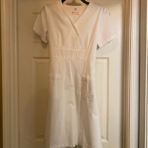 White Cross - White Scrub Dress - ONLY WORN ONCE